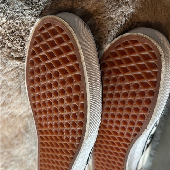 Vans Black and White Checkered Slip-On Sneakers - Picture 11 of 11